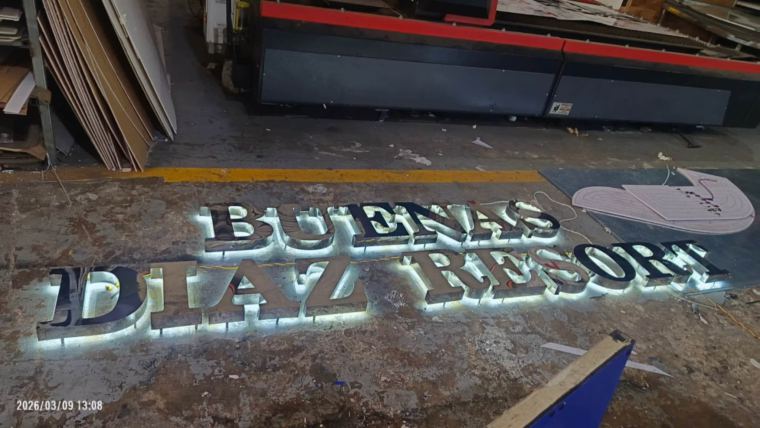 3D acrylic letters for a resort – CADMAP, Delhi