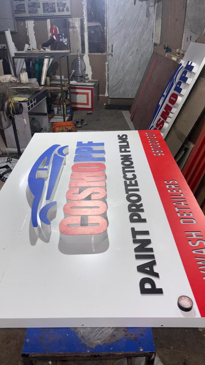 Acrylic display standee sign for retail