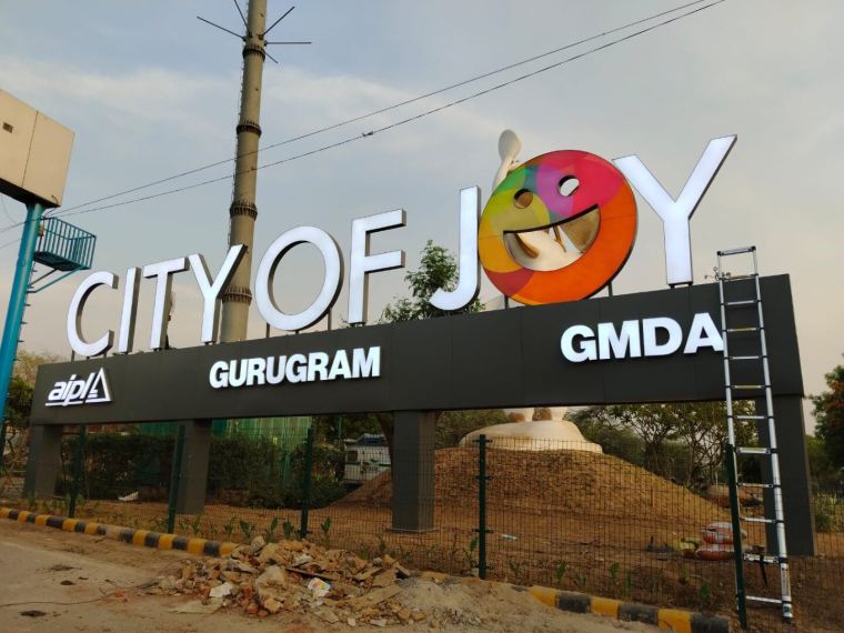 Signage manufacturing and branding work by CADMAP for businesses in Dwarka