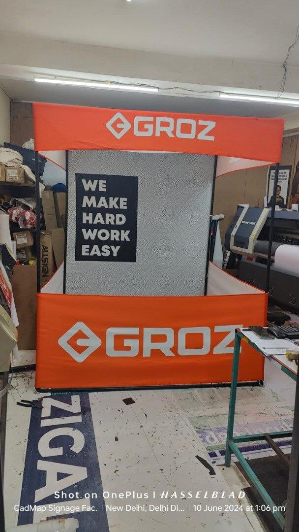 Branded promotional display stand – CADMAP, Delhi