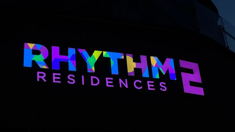 RGB LED letter signage for a residential project – CADMAP, Delhi