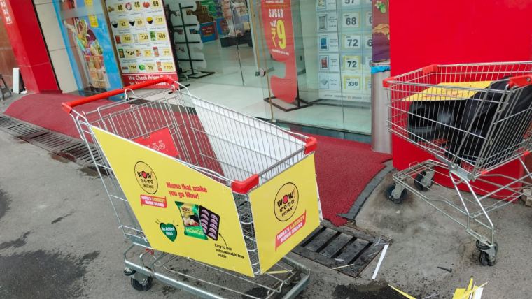 Branded shopping trolley panels – CADMAP, Delhi